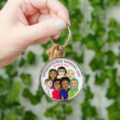 Internationaler Frauentag März 8. Schlüsselanhänger (Hand)
