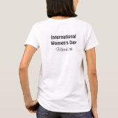Internationaler Frauentag März 8. Shirt (Rückseite)