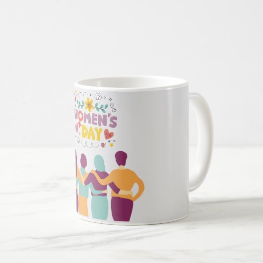 Internationaler Frauentag - März 8. Tasse (VorderseiteRechts)