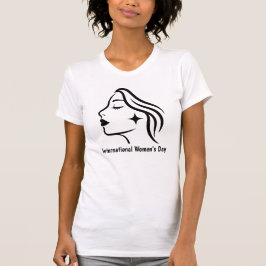 Internationaler Frauentag-Minimalist-T-Shirt T-Shirt