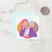 Internationaler Frauentag Mitteilungskarte (Vorderseite/Rückseite Beispiel)