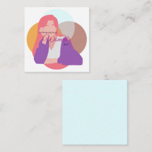 Internationaler Frauentag Mitteilungskarte