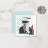 Internationaler Frauentag Mitteilungskarte (Vorderseite/Rückseite Beispiel)