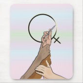 Internationaler Frauentag Mousepad (Vorne)