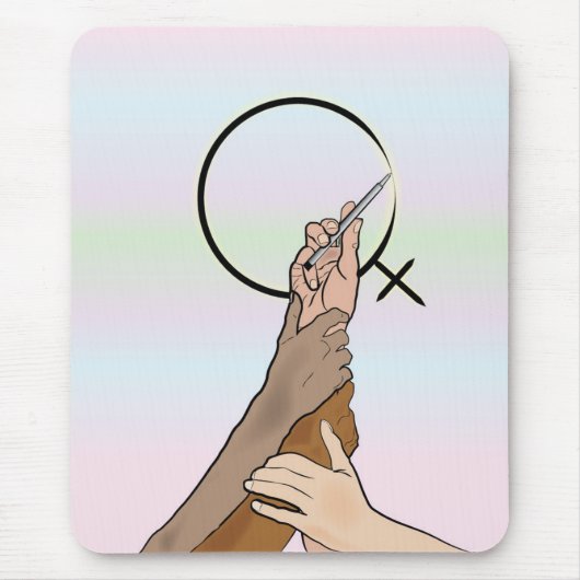 Internationaler Frauentag Mousepad (Vorne)