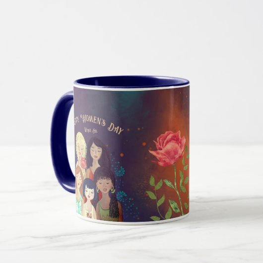 Internationaler Frauentag Mu Tasse (Vorderseite Links)