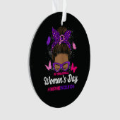 Internationaler Frauentag Ornament (Vorderseite)