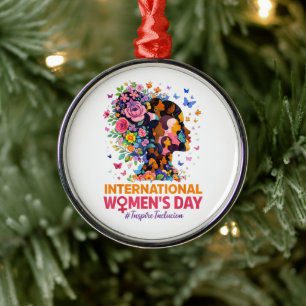 Internationaler Frauentag Ornament Aus Metall