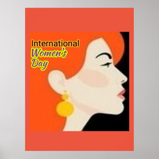 Internationaler Frauentag. Poster (Vorne)