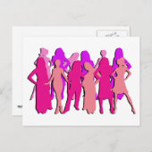 Internationaler Frauentag Postkarte (Vorne/Hinten)