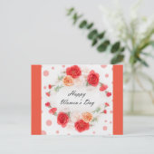 Internationaler Frauentag Postkarte (Stehend Vorderseite)