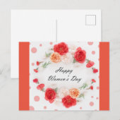 Internationaler Frauentag Postkarte (Vorne/Hinten)