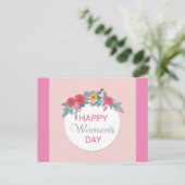 Internationaler Frauentag Postkarte (Stehend Vorderseite)