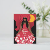 Internationaler Frauentag Postkarte (Stehend Vorderseite)