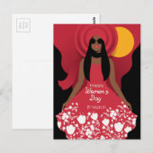 Internationaler Frauentag Postkarte (Vorne/Hinten)