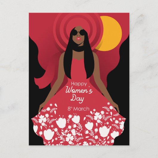 Internationaler Frauentag Postkarte (Vorderseite)