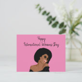 Internationaler Frauentag Postkarte (Stehend Vorderseite)