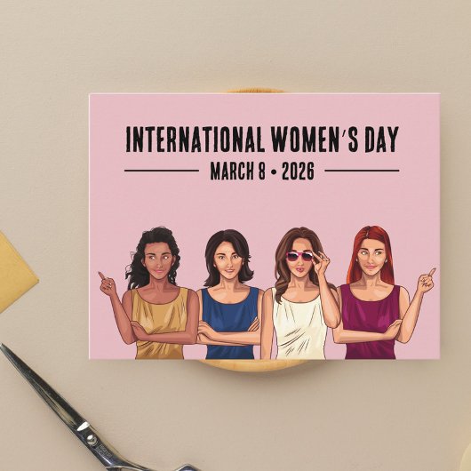 Internationaler Frauentag Postkarte