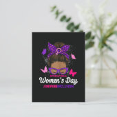 Internationaler Frauentag Postkarte (Stehend Vorderseite)
