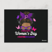 Internationaler Frauentag Postkarte (Rückseite)