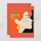 Internationaler Frauentag Postkarte (Vorne/Hinten)
