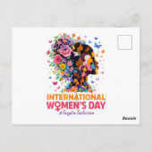 Internationaler Frauentag Postkarte (Rückseite)