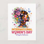 Internationaler Frauentag Postkarte (Vorderseite)