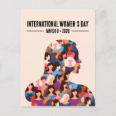 Internationaler Frauentag Postkarte (Vorderseite)