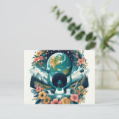 Internationaler Frauentag Postkarte (Stehend Vorderseite)