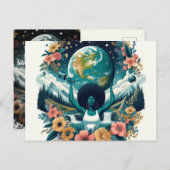 Internationaler Frauentag Postkarte (Vorne/Hinten)