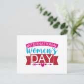 Internationaler Frauentag Postkarte (Stehend Vorderseite)