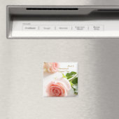 Internationaler Frauentag. Rosa Rosa Magnet (In Situ (Geschirrspüler))