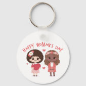 Internationaler Frauentag Schlüsselanhänger (Rückseite)