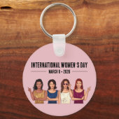 Internationaler Frauentag Schlüsselanhänger (Vorderseite)