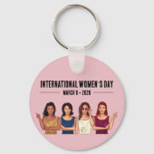 Internationaler Frauentag Schlüsselanhänger (Rückseite)