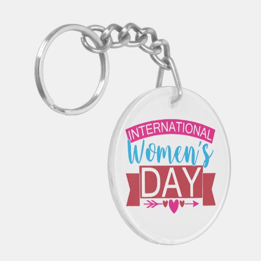 Internationaler Frauentag Schlüsselanhänger (Vorderseite links)