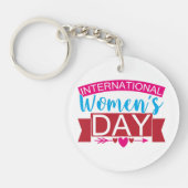 Internationaler Frauentag Schlüsselanhänger (Vorderseite)