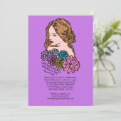 Internationaler Frauentag Schönes Party Einladung (Stehend Vorderseite)