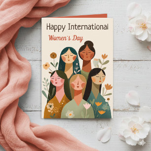 Internationaler Frauentag Schwesterlichkeitskarte Karte