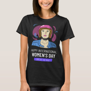 Internationaler Frauentag Scooter Begrüße Gleichhe T-Shirt