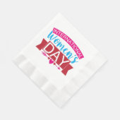 Internationaler Frauentag Serviette (Ecke)