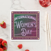 Internationaler Frauentag Serviette (Beispiel)