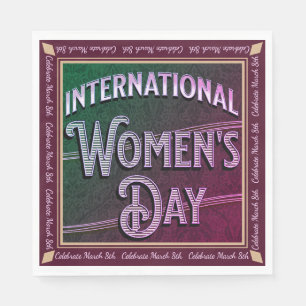 Internationaler Frauentag Serviette