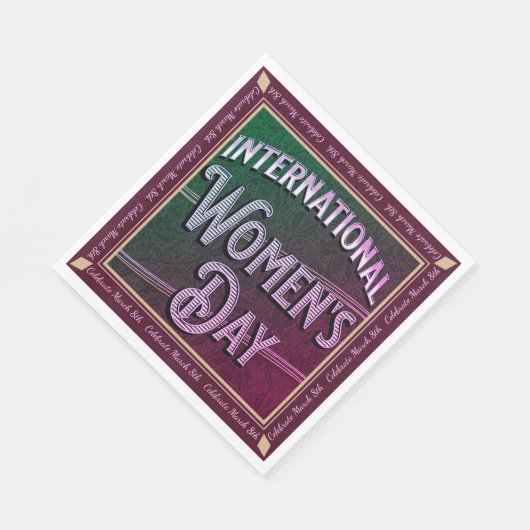 Internationaler Frauentag Serviette (Ecke)