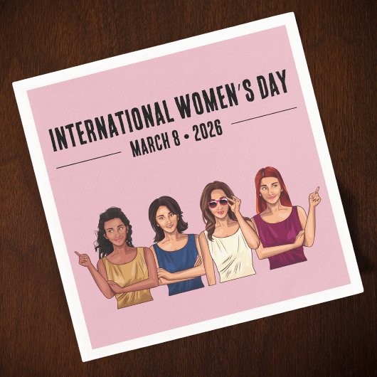 Internationaler Frauentag Serviette