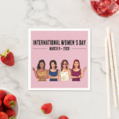 Internationaler Frauentag Serviette (Beispiel)