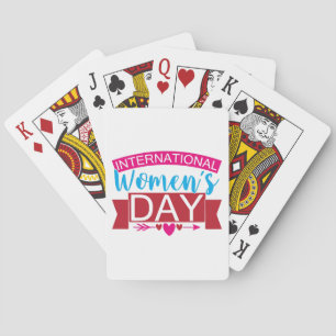Internationaler Frauentag Spielkarten