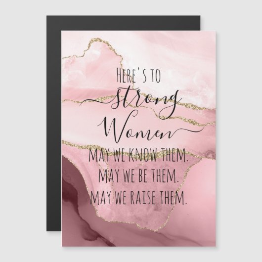 Internationaler Frauentag | Starke Frauen, magneti Magnetkarte (Vorne/Hinten)