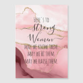 Internationaler Frauentag | Starke Frauen, magneti Magnetkarte (Vorderseite)