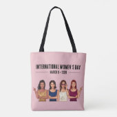 Internationaler Frauentag Tasche (Rückseite)